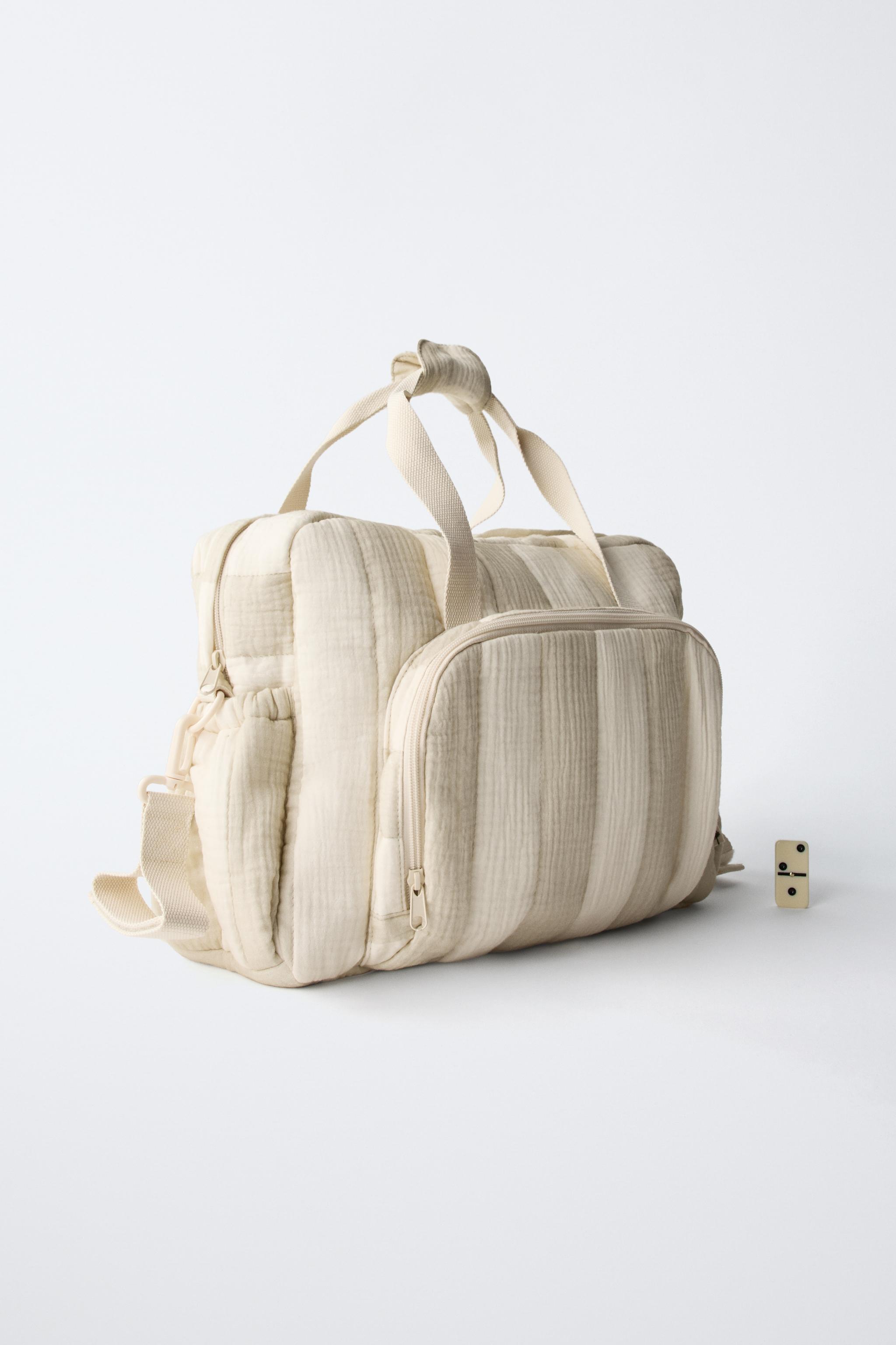 STRIPED MATERNITY BAG